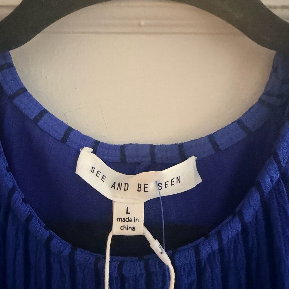 Textured Stripes Maxi, Royal Blue - Picture 5 of 6